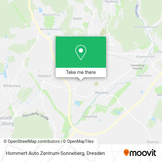 Карта Hommert Auto Zentrum-Sonneberg