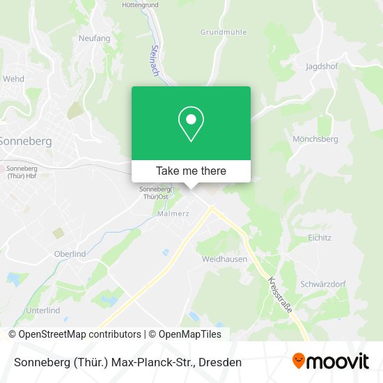 Карта Sonneberg (Thür.) Max-Planck-Str.