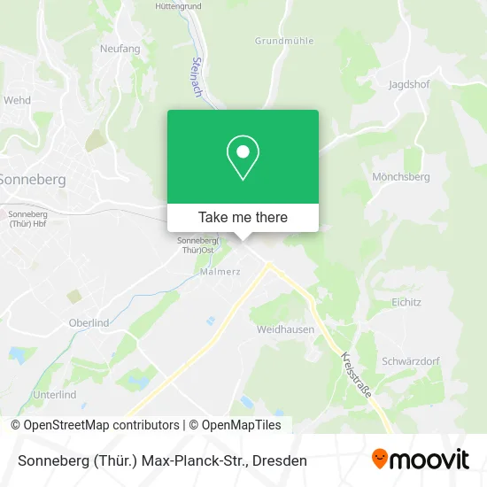 Карта Sonneberg (Thür.) Max-Planck-Str.