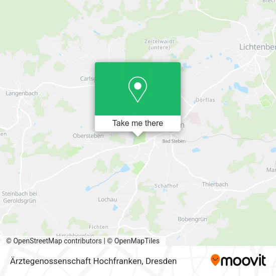 Карта Ärztegenossenschaft Hochfranken