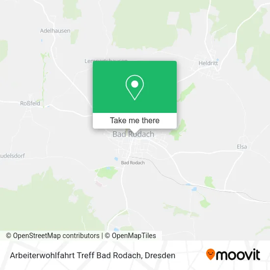 Карта Arbeiterwohlfahrt Treff Bad Rodach