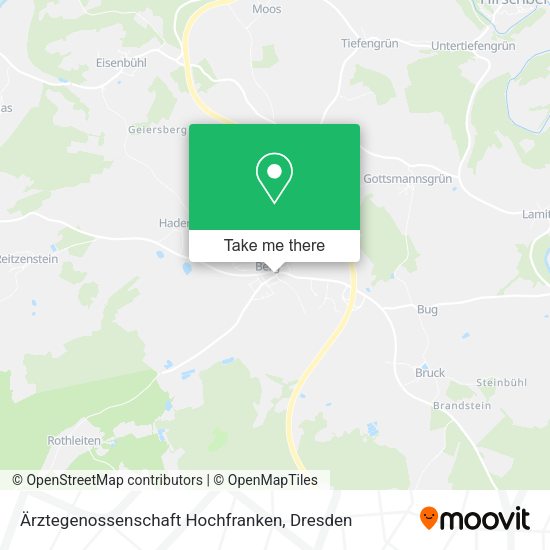 Карта Ärztegenossenschaft Hochfranken