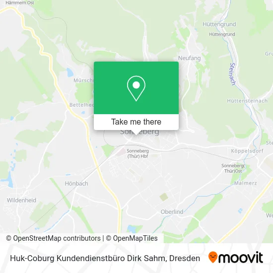 Карта Huk-Coburg Kundendienstbüro Dirk Sahm