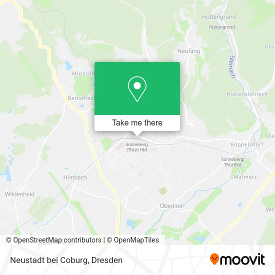 Карта Neustadt bei Coburg