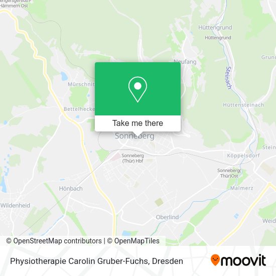 Карта Physiotherapie Carolin Gruber-Fuchs
