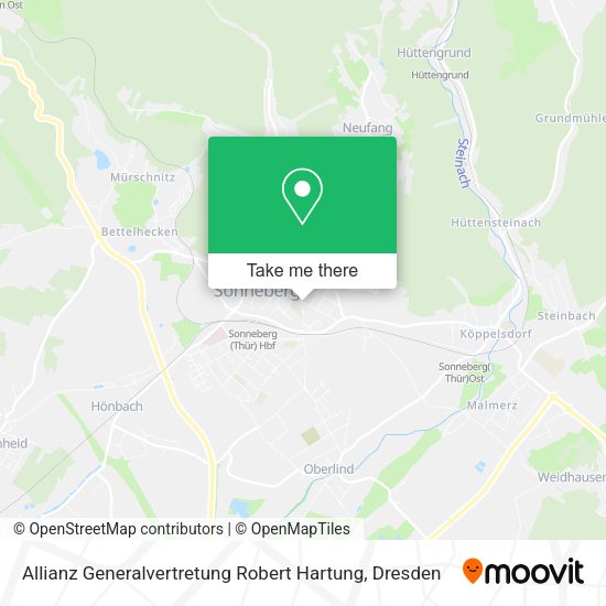 Карта Allianz Generalvertretung Robert Hartung