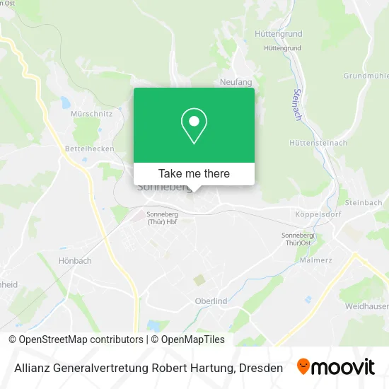 Карта Allianz Generalvertretung Robert Hartung