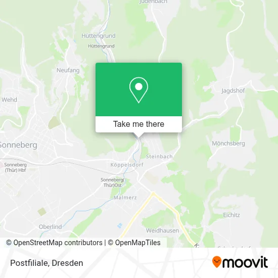 Postfiliale map