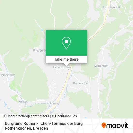 Карта Burgruine Rothenkirchen / Torhaus der Burg Rothenkirchen