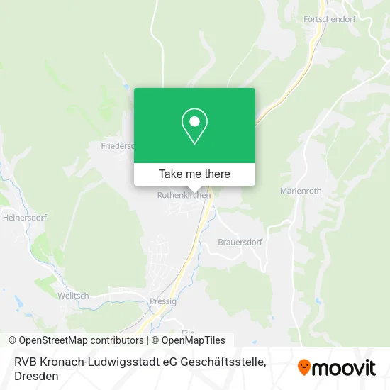 Карта RVB Kronach-Ludwigsstadt eG Geschäftsstelle