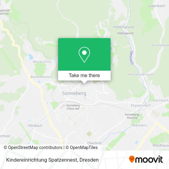 Карта Kindereinrichtung Spatzennest