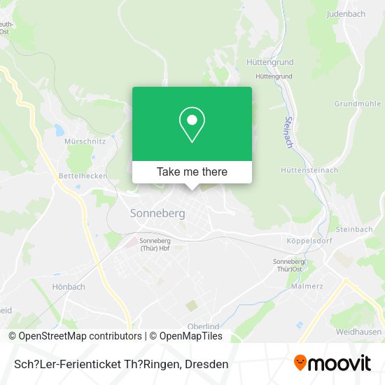 Карта Sch?Ler-Ferienticket Th?Ringen