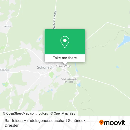 Raiffeisen Handelsgenossenschaft Schöneck map