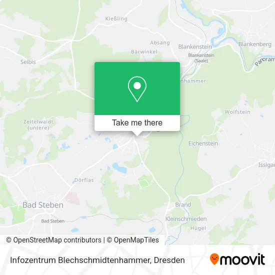 Карта Infozentrum Blechschmidtenhammer