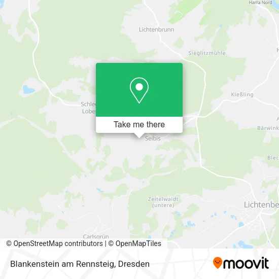 Карта Blankenstein am Rennsteig
