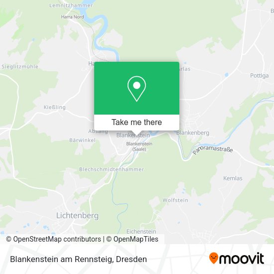 Карта Blankenstein am Rennsteig