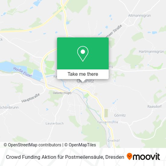Карта Crowd Funding Aktion für Postmeilensäule