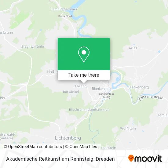 Akademische Reitkunst am Rennsteig map