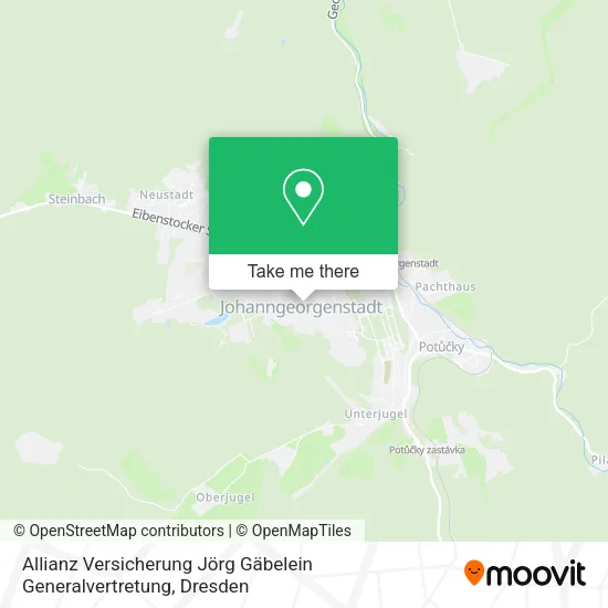 Карта Allianz Versicherung Jörg Gäbelein Generalvertretung