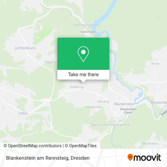 Карта Blankenstein am Rennsteig