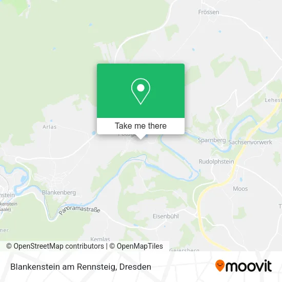 Карта Blankenstein am Rennsteig