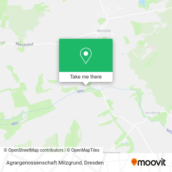 Agrargenossenschaft Milzgrund map