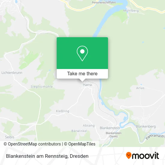Карта Blankenstein am Rennsteig