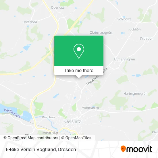 Карта E-Bike Verleih Vogtland