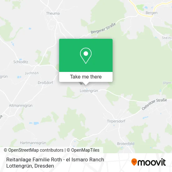 Карта Reitanlage Familie Roth - el Ismaro Ranch Lottengrün