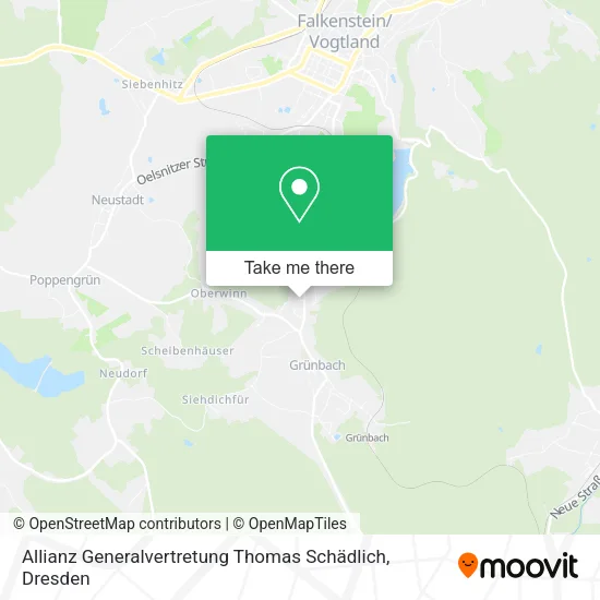 Карта Allianz Generalvertretung Thomas Schädlich