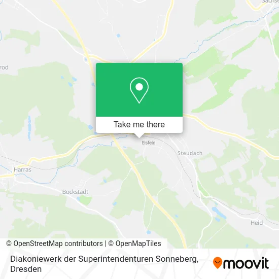 Карта Diakoniewerk der Superintendenturen Sonneberg