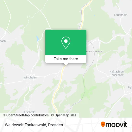 Карта Weidewelt Fankenwald