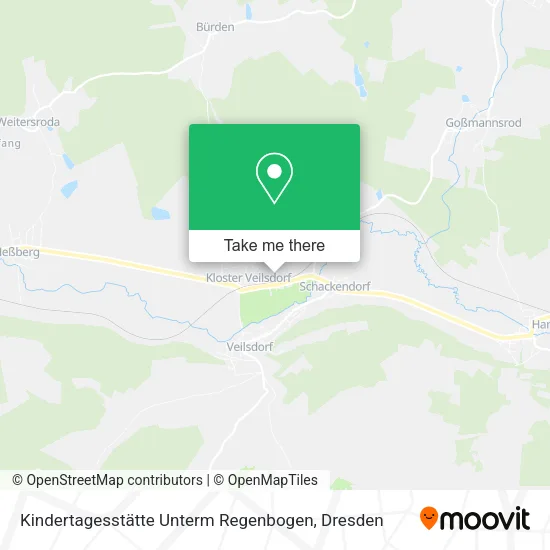 Карта Kindertagesstätte Unterm Regenbogen