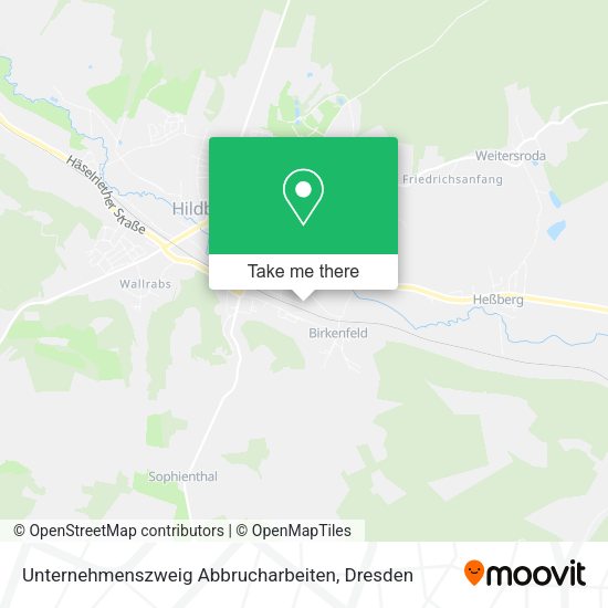 Карта Unternehmenszweig Abbrucharbeiten