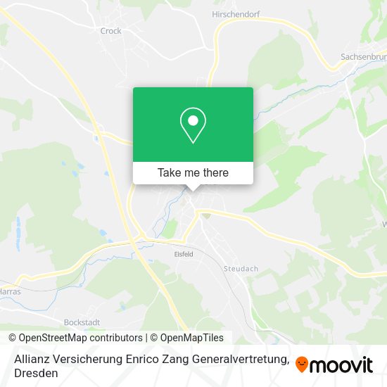 Карта Allianz Versicherung Enrico Zang Generalvertretung