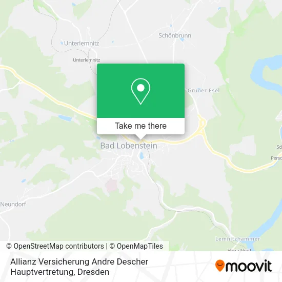 Карта Allianz Versicherung Andre Descher Hauptvertretung