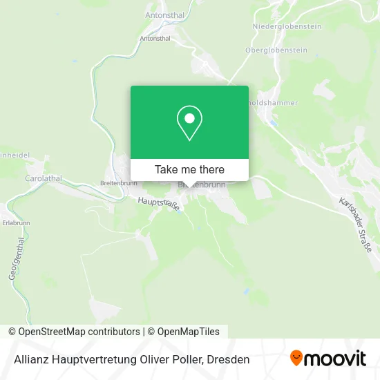 Карта Allianz Hauptvertretung Oliver Poller