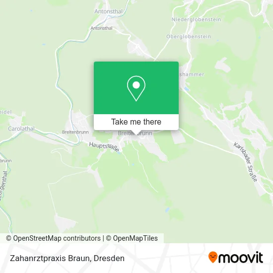 Карта Zahanrztpraxis Braun