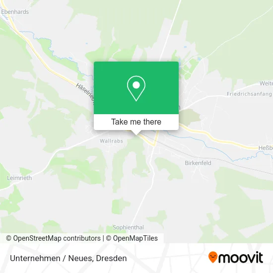 Карта Unternehmen / Neues