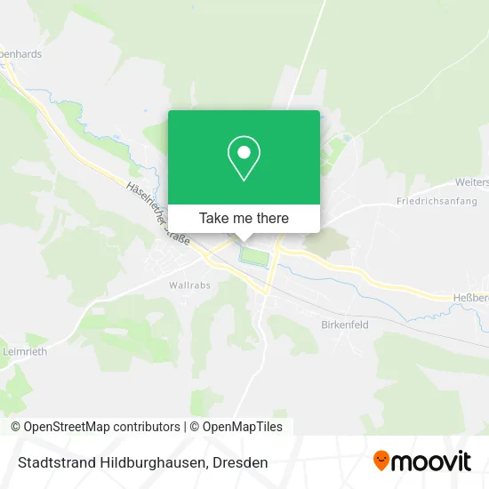 Карта Stadtstrand Hildburghausen