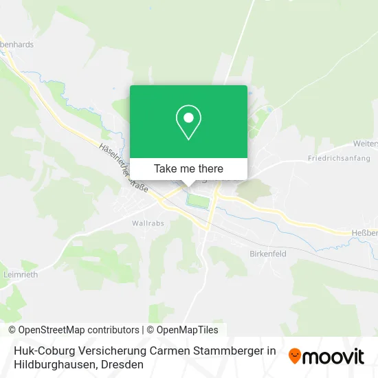 Карта Huk-Coburg Versicherung Carmen Stammberger in Hildburghausen