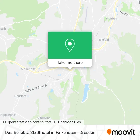 Карта Das Beliebte Stadthotel in Falkenstein