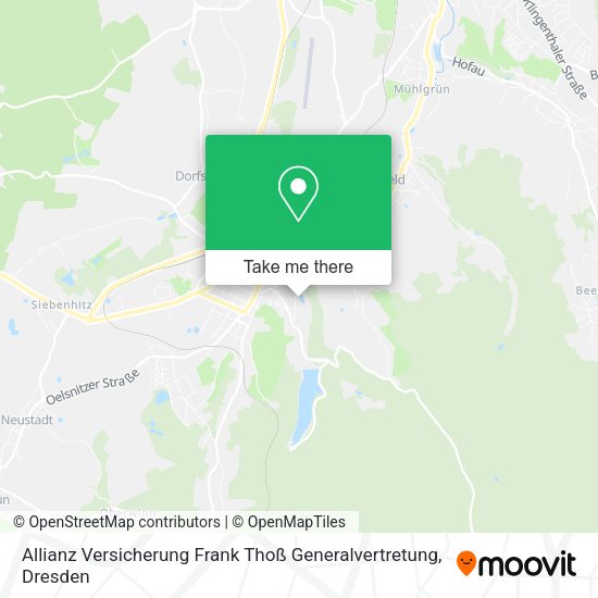 Карта Allianz Versicherung Frank Thoß Generalvertretung