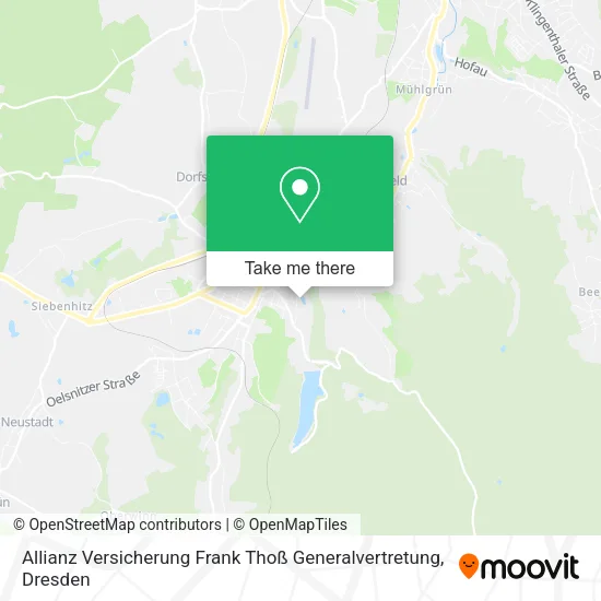 Карта Allianz Versicherung Frank Thoß Generalvertretung