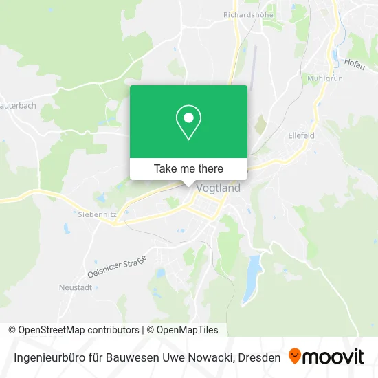 Карта Ingenieurbüro für Bauwesen Uwe Nowacki