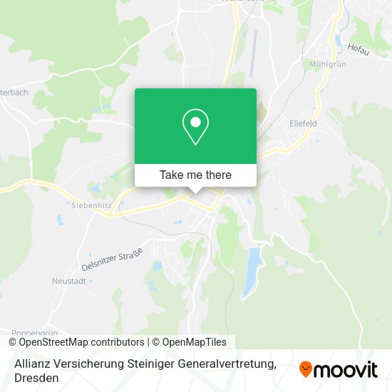 Карта Allianz Versicherung Steiniger Generalvertretung