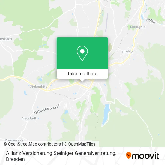 Карта Allianz Versicherung Steiniger Generalvertretung