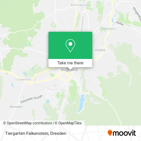 Карта Tiergarten Falkenstein