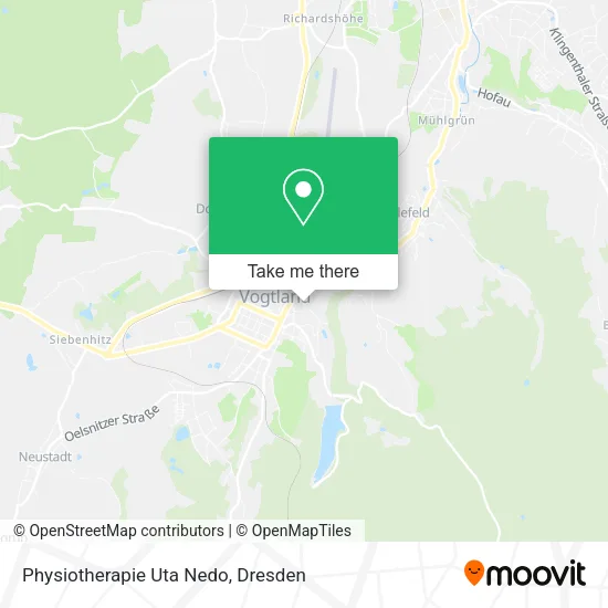 Карта Physiotherapie Uta Nedo