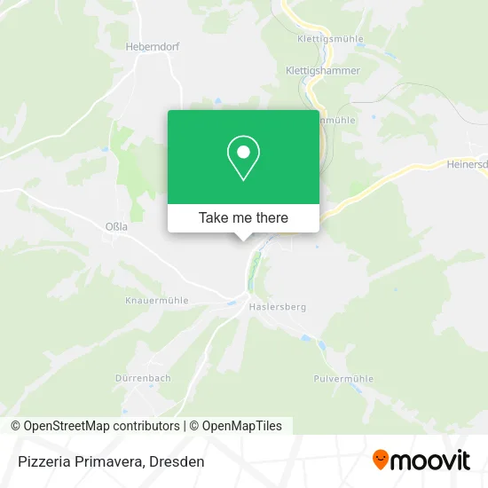 Карта Pizzeria Primavera